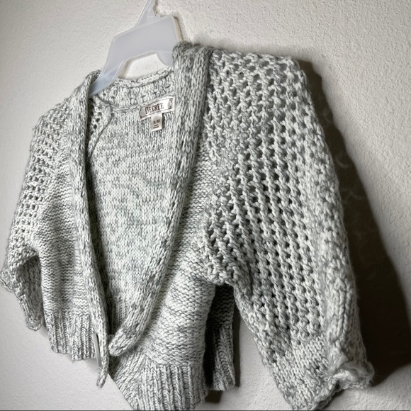 Decree‎ Cropped Cardigan Sweater Gray - Picture 5 of 7